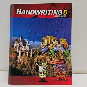 BJU Press Handwriting 5 Second Edition Student Worktext Cursive Homeschool - Picture 1 of 8
