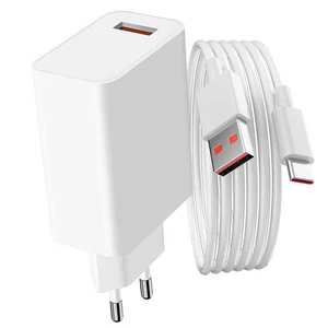 Chargeur secteur USB 33W + Câble USB vers USB-C blanc, Produit officiel Xiaomi - Photo 1 sur 6