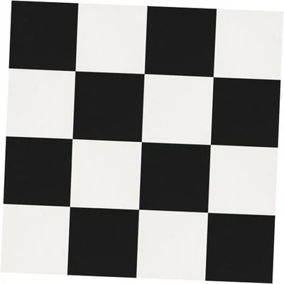 Peel and Stick Floor Tiles: 10pcs11.81 * 11.8 X 11.8inch 10 pcs Black and White - Image 1 of 4