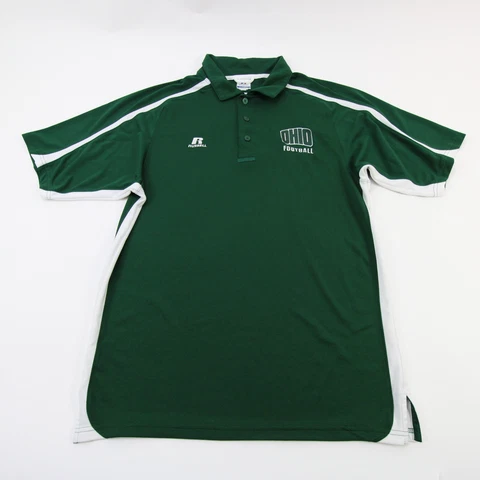 Ohio Bobcats Russell Athletic Polo Men's Green Used Cover
