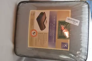 King Heated Plush Berber Electric Blanket Throw Ultra Soft Knitted ,100x90in - Picture 1 of 6