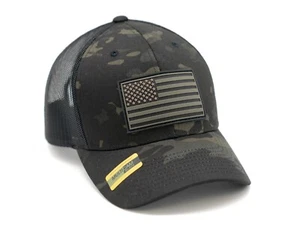 Mütze Genome Project schwarz Multicam Tactical Camo Truckermütze mit PVC Patch NEU - Bild 1 von 3