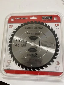 Toolman 7-1/4"" 5/8"" Dorne 40T Multifunktionales Hartmetallspitze Kreissägeblatt - Bild 1 von 3