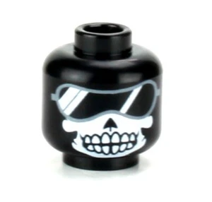 Custom Printed Army Skull Ghost Head made with real LEGO® minifigure head - Picture 1 of 1