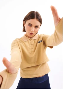 Minor Defect! Pe Nation Augusta L/Slv T-shirt Weekend Workout Polo Shirt 2XS-2XL - Picture 1 of 8