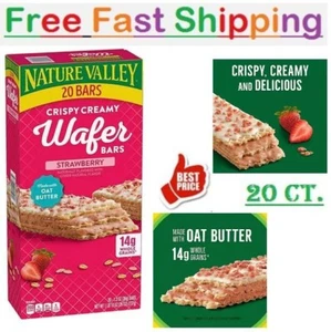 New Nature Valley Crispy Creamy Strawberry Wafer Bars, 20 ct.Great Price - Picture 1 of 9