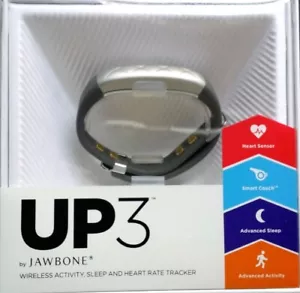 Jawbone UP3 Activity + Sleep & Heart Rate Tracker Wristband Fitness Band - Picture 1 of 2