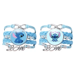 Cute Stitch Charm Bracelet - Lilo and Stitch Cartoon Cosplay Friendship - Picture 1 of 14