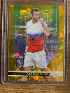 2024 Topps Chrome Marin Cilic Gold Refractor /50 US Open Champ - Picture 1 of 2