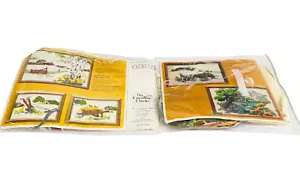 2 Vintage Crewel Kits Creative Circle 335 Farm 313 Wagon Open Package Unused 84 - Picture 1 of 13