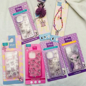 FUNDA DE TELÉFONO DISNEY PRIMARK STITCH ANGEL APPLE IPHONE 13 14 15 correa de teléfono - Imagen 1 de 19