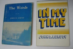 1975 Signed by John D. Lurvey - The Words + In My Time book, Groveton, NH - Picture 1 of 8