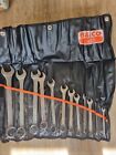 BAHCO 11 Piece Combination Spanner Set 8mm - 22mm Ring & Open End Wrench 111M11T
