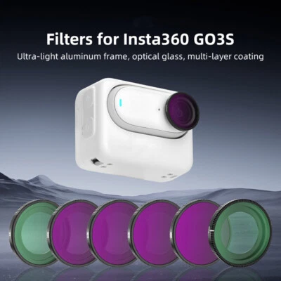 Camera Filter ND Light Reduction UV Protection CPL Accessories for Insta360 GO3S - Image 1 of 4