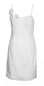 New LILLY PULITZER 2 Liz Dress White Eyelet Rosette Cotton Summer Sundress NWT - Picture 1 of 5
