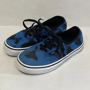 Vans Azul Y Negro Tie Dye Zapatillas Con Cordones Zapatos Niños Niños Talla 2.5 - Imagen 1 de 8