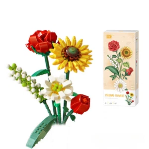 Ramo de flores de girasol rosa roja LOZ 1659 - Imagen 1 de 1