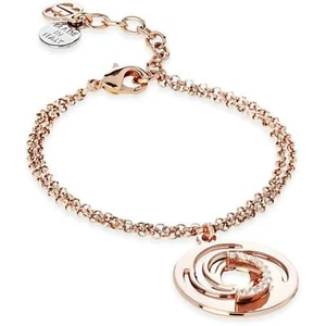 bracciale donna boccadamo XBR707RS con pendente in basso rilievo a vortice  - Foto 1 di 2