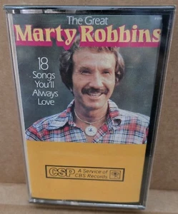Marty Robbins- 18 Songs You'll Always Love 1983 New/Sealed Cassette - Picture 1 of 3