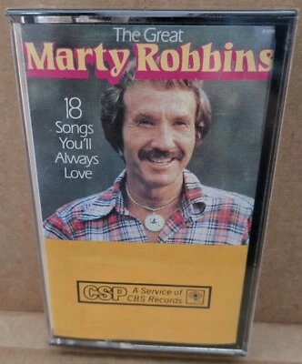 Marty Robbins- 18 Songs You'll Always Love  1983 New/Sealed Cassette  - Image 1 of 3