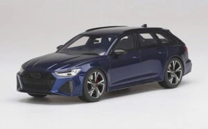 Topspeed TS0315 1/18 Audi Rs 6 Avant Carbono Negro Navarra Azul Metálico - Imagen 1 de 6