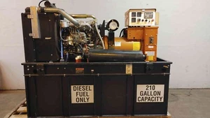 60KW Generac Mitsubishi Diesel Generator 120/240V 1PH 980Hrs TESTED(103357) - Picture 1 of 9