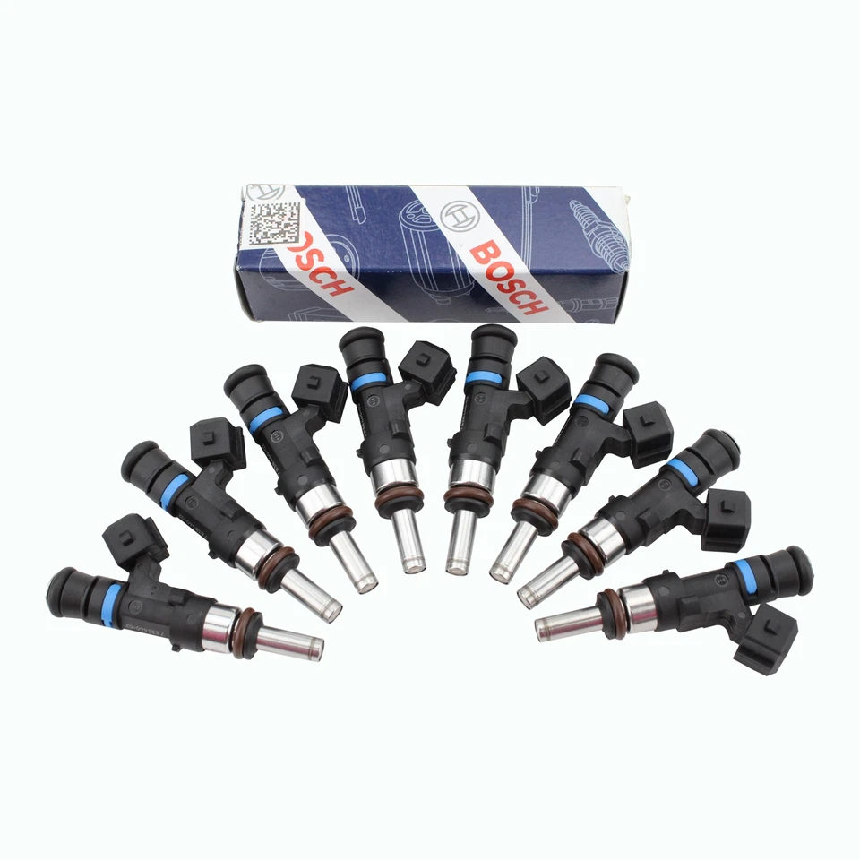 Juego de 8 inyectores de combustible BOSCH 0280158164 16 sellos para BMW M3 08-13 E90 E92 E93 Foto 1 de 2