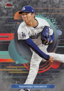 Yamamoto Yoshinobu 2025 Los Angeles Dodgers Topps Finest Chrome Uncommon #195 - Picture 1 of 2