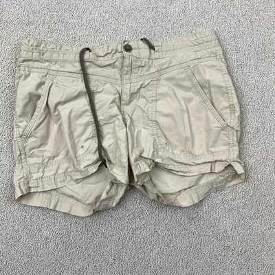 Columbia Chino Corto Mujer Talla 8X4 Tostado Tiro Medio Cintura Elástica Cordón Algodón Foto 1 de 4