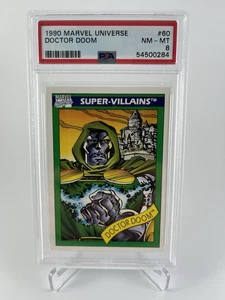 Doctor Doom 1990 Impel Marvel Universe #60 PSA 8 NM-MT - Picture 1 of 2