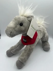 Wells Fargo Legendär 2013 Kleeblatt Pony grau gepunktet Plüschtier Sammlerstück Neu mit Etikett - Bild 1 von 10