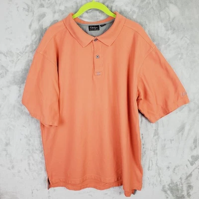 Polo de golf Walter Hagen Performance 11 Majors Championship naranja talla XL para hombre Foto 1 de 4