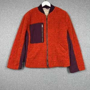 Giacca sherpa We The Free Rivington donna XS arancione casual cerniera - Foto 1 di 10
