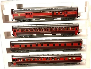 AHM Rivarossi 1920er HO Chicago & Alton "B" Set mit Innenräumen. - Bild 1 von 6