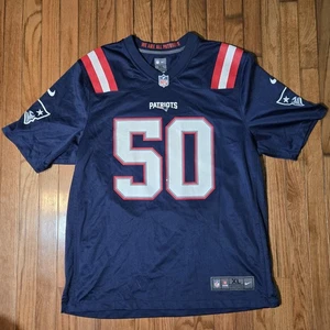 Camiseta de fútbol americano de los New England Patriots para hombre XL azul marino NFL Nike Winovich en el campo - Imagen 1 de 16