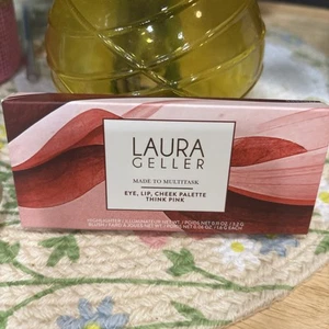 Laura Geller Made to Multitask Eye Lip Cheek Palette THINK PINK RTL $28 - Picture 1 of 3