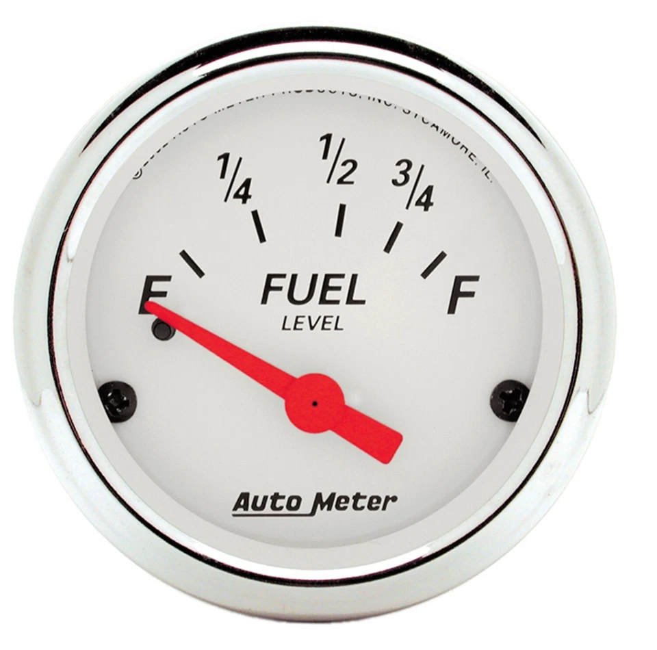 AutoMeter 1316 Arctic White Fuel Level Gauge Foto 1 de 1