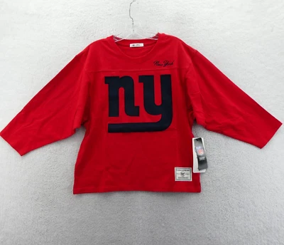 New York Giants рубашка женщин маленький свободного 3/4 рукав красный '47 совершенно хлопок трикотажа - Изображение 1 из 4