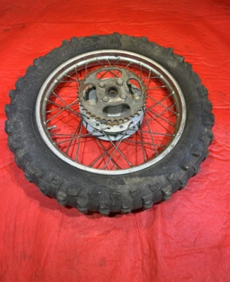 1979 YAMAHA GT GT80 REAR WHEEL TIRE RIM 94414-14077-00 - Image 1 of 4