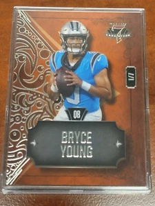 Bryce Young 2023 Wild Card sette borchie carta arancione lamina di diamante /7 - Foto 1 di 2