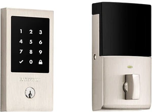 Baldwin 8225.ZW Nickel Touchscreen Minneapolis Z-Wave Deadbolt 8225056ZW - Bild 1 von 1