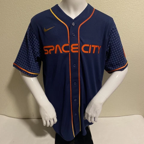 Justin Verlander Houston Astros Space City Connect Jersey Medium Reg $160 New Cover