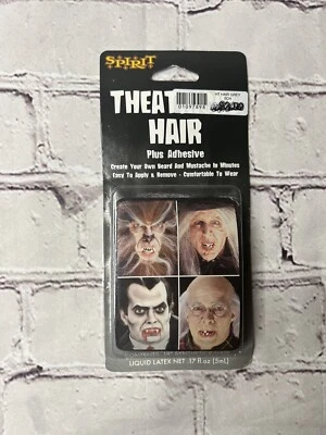 Espíritu Halloween Teatro Cabello con Adhesivo Crea Tu Propia Barba Bigote NUEVO Foto 1 de 4