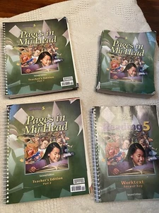 Pages in my head Reading 5 2nd edition BJU teachers book, workbook key textbook - Picture 1 of 2