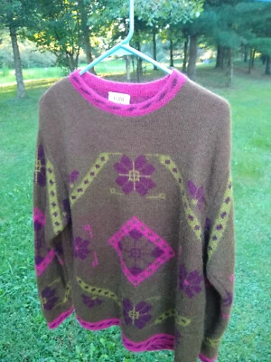 Suéter Tejido Grueso Cálido Mezcla Lana Elegancia Relajada Sisley Italia De Colección - Mediano Foto 1 de 4