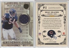 2011 Panini Gold Standard Gridiron Gold Materials /299 Brian Urlacher #12 HOF