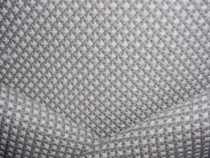1-1/2Y Rogers & Goffigon 945008 Criss Cross Grey Soft White Upholstery Fabric - Picture 1 of 4