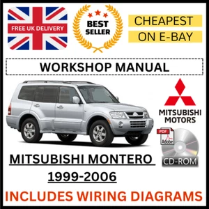 MITSUBISHI MONTERO 1999-2006 Workshop Manual Service Repair + WIRING DIAGRAMS CD - Picture 1 of 7