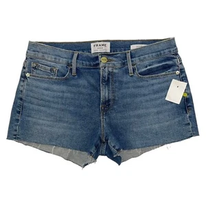 FRAME Womens Le Cutoff Denim Shorts Size 28 NWOT - Foto 1 di 8