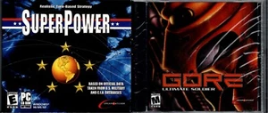 Gore Ultimate Soldier AND Super Power PC New XP 2 Full Versions - Picture 1 of 2